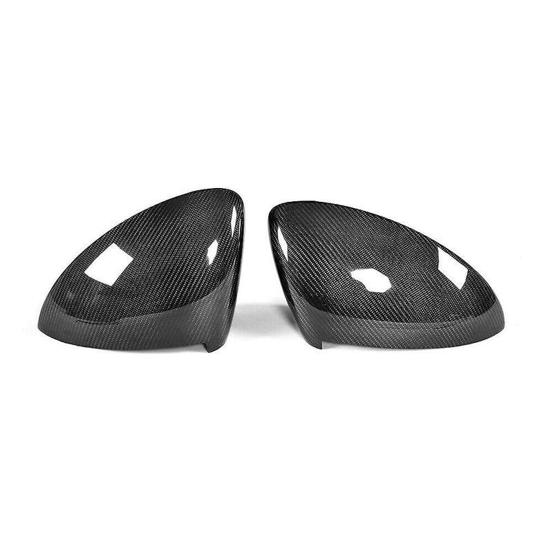 Real Carbon Fiber Rear View Mirror Decoration Cover Side Door Mirror Cover Cap for- 2014-2020