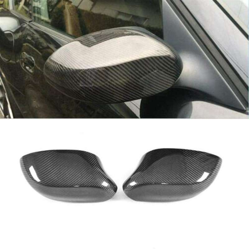 Real Carbon Fiber Side Rearview Mirror Cover Caps Add On Fit for E85 Z4 2002-2008