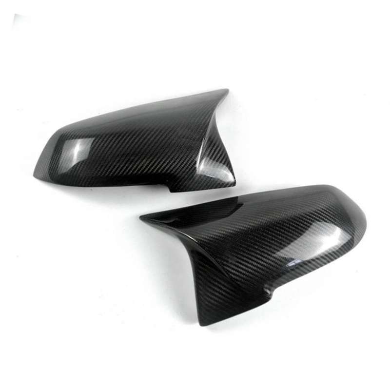 Real Carbon Fiber Side Rear View Mirror Cover Trim Side Wing Mirror Caps for 1 2 3 4 Series F20 F30