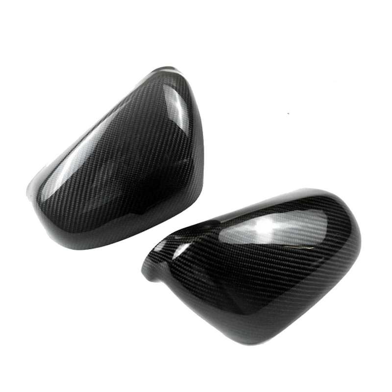 Real Carbon Fiber Side Rear View Mirror Cover Trim Side Wing Mirror Caps for Quattroporte GT 2007-20