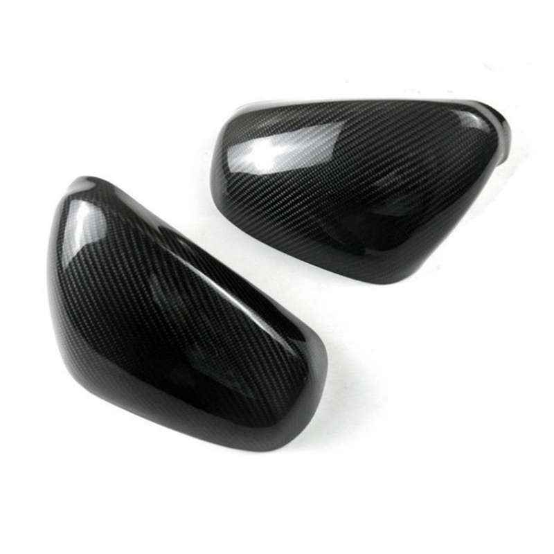 Real Carbon Fiber Side Rear View Mirror Cover Trim Side Wing Mirror Caps for Quattroporte GT 2007-20