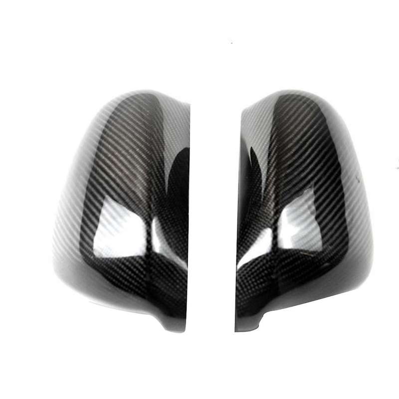 Real Carbon Fiber Side Rear View Mirror Cover Trim Side Wing Mirror Caps for Quattroporte GT 2007-20