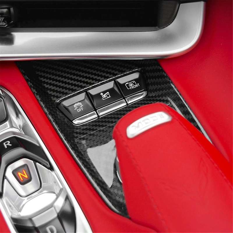 Real Carbon Fiber Sticker for C8 2020-2023 Center Control Button Panel(Carbon Fiber)