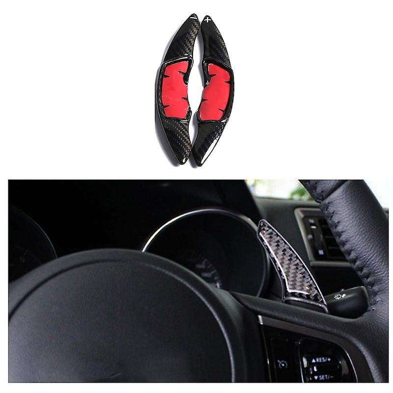 Real Carbon Fiber Steering Wheel Shift Paddle Switch Level for XV BRZ GT86 FR-S Black