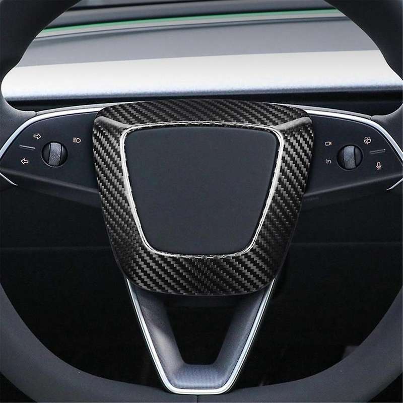 Real Carbon Fiber Sticker Car Steering Wheel Cover for 2024 Interior Accessories