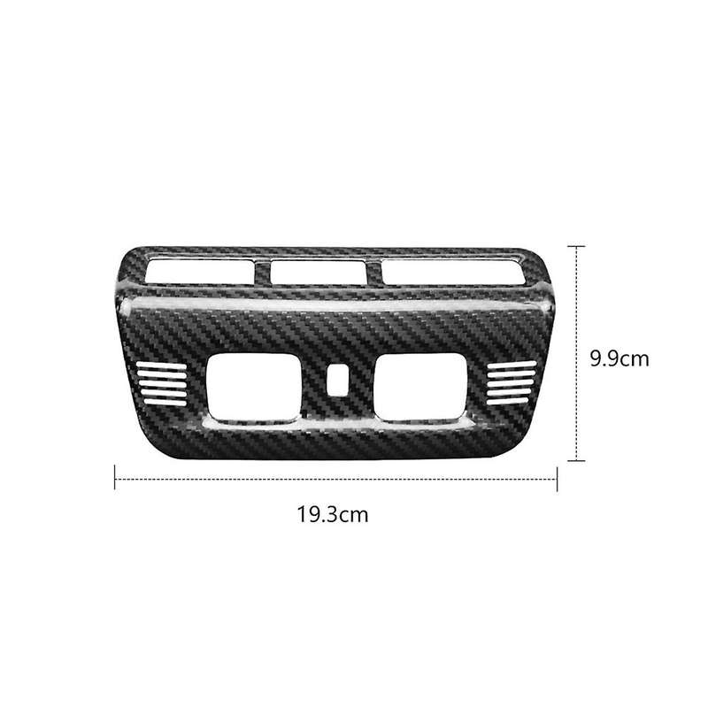 Real Carbon Fiber Sticker for C8 2020 2021 2022 2023 Front Reading Lamp Frame Interior Accessories
