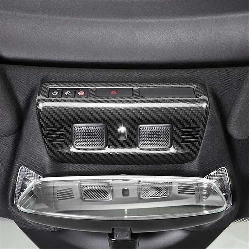 Real Carbon Fiber Sticker for C8 2020 2021 2022 2023 Front Reading Lamp Frame Interior Accessories