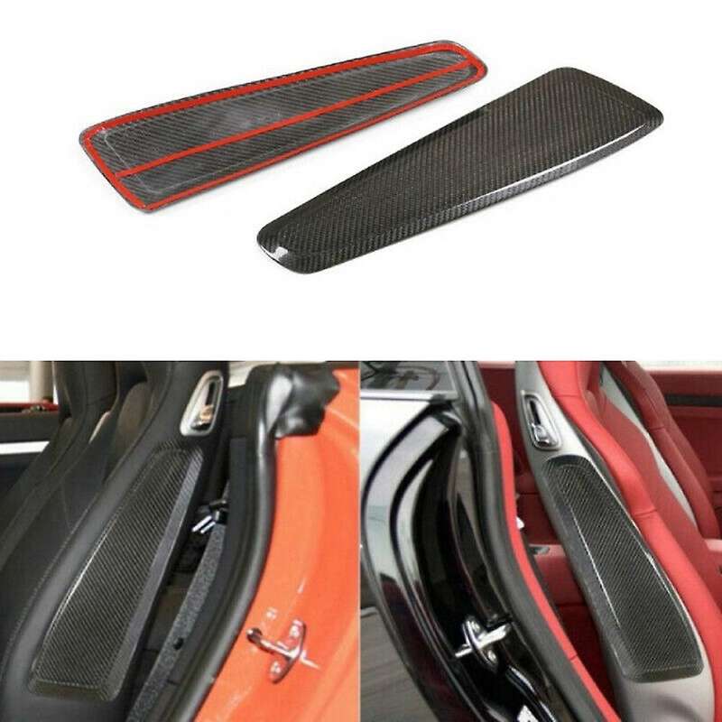 Real Dry Carbon Fiber Seat Side Cover Trim for- 2012-2018 718 2017-20