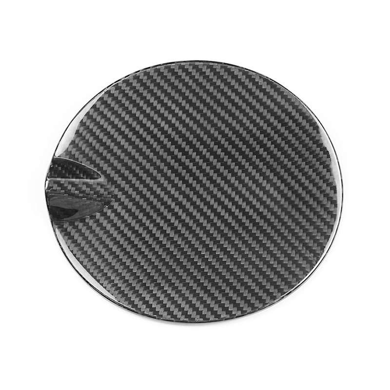Real Carbon Fibre Car Exterior Gas Oil Fuel Tank Cap Cover Trim Stickers for 500 2012-2019 Car Acces