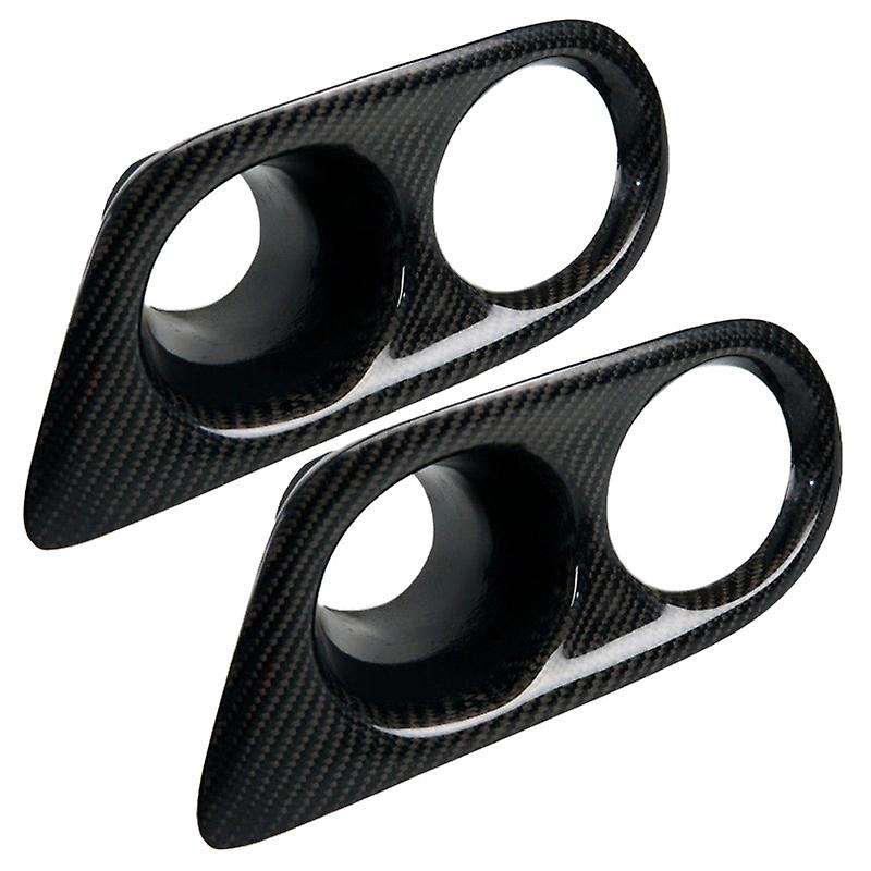 Real Carbon Fog Light Cover Surrounds Duct for 3 Series E46 01-06