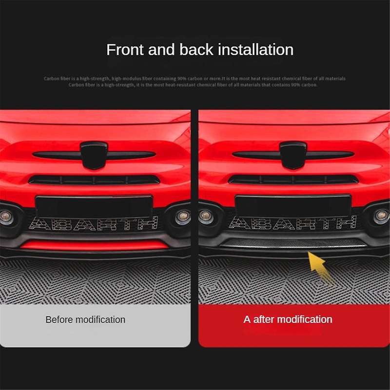 Real Hard Carbon Fiber Car Front Bumper Decorarion for 595 2017-2023 Car Accessories