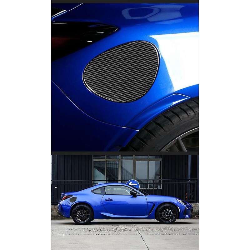 Real Hard Carbon Fiber Car Fuel Tank Cover Trim Sticker for BRZ GR86 2021 2022 LHD RHD Accessories