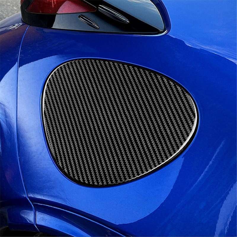Real Hard Carbon Fiber Car Fuel Tank Cover Trim Sticker for BRZ GR86 2021 2022 LHD RHD Accessories