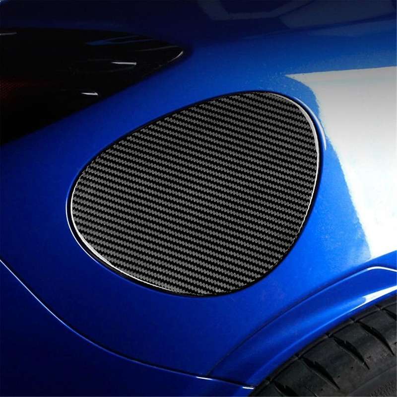 Real Hard Carbon Fiber Car Fuel Tank Cover Trim Sticker for BRZ GR86 2021 2022 LHD RHD Accessories