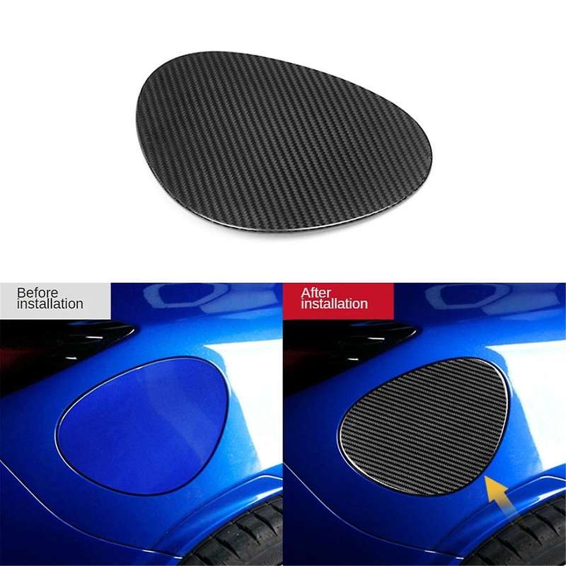 Real Hard Carbon Fiber Car Fuel Tank Cover Trim Sticker for BRZ GR86 2021 2022 LHD RHD Accessories