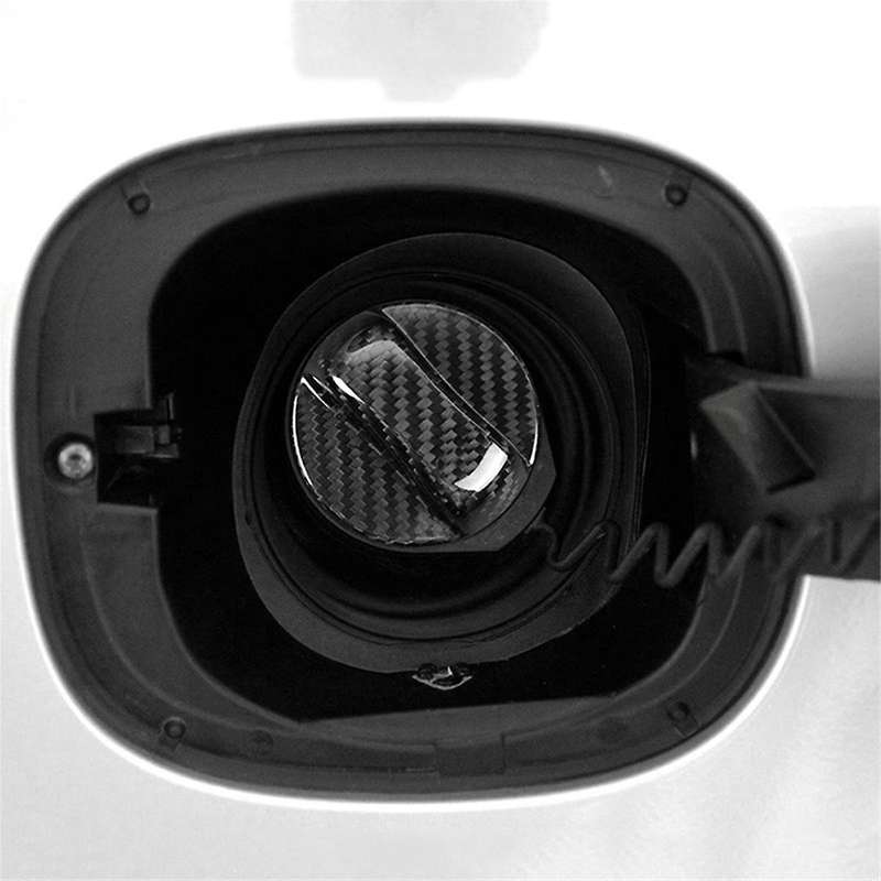 Real Hard Carbon Fiber Car Fuel Tank Cap Cover Trim for XC90 XC60 XC40 S80 S40 S60 S90 S60 V40 V70 S