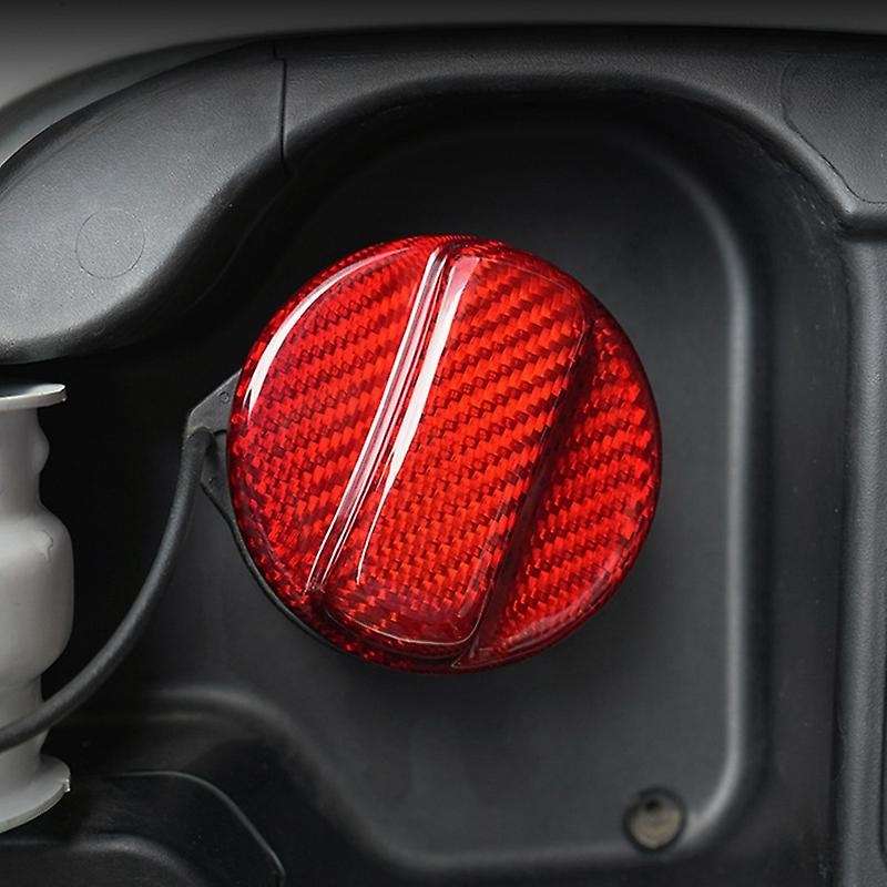 Real Hard Carbon Fiber Car Fuel Tank Cap Trim Cover Universal for Gr86 2021 2022 2023 Yaris(a)