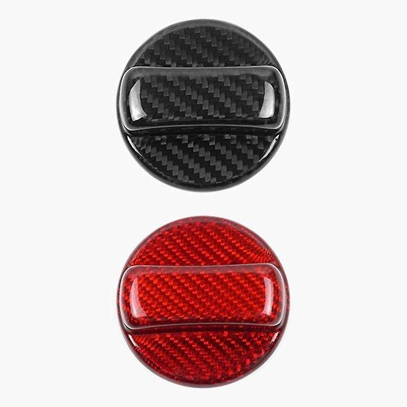 Real Hard Carbon Fiber Car Fuel Tank Cap Trim Cover Universal for Gr86 2021 2022 2023 Yaris(b)