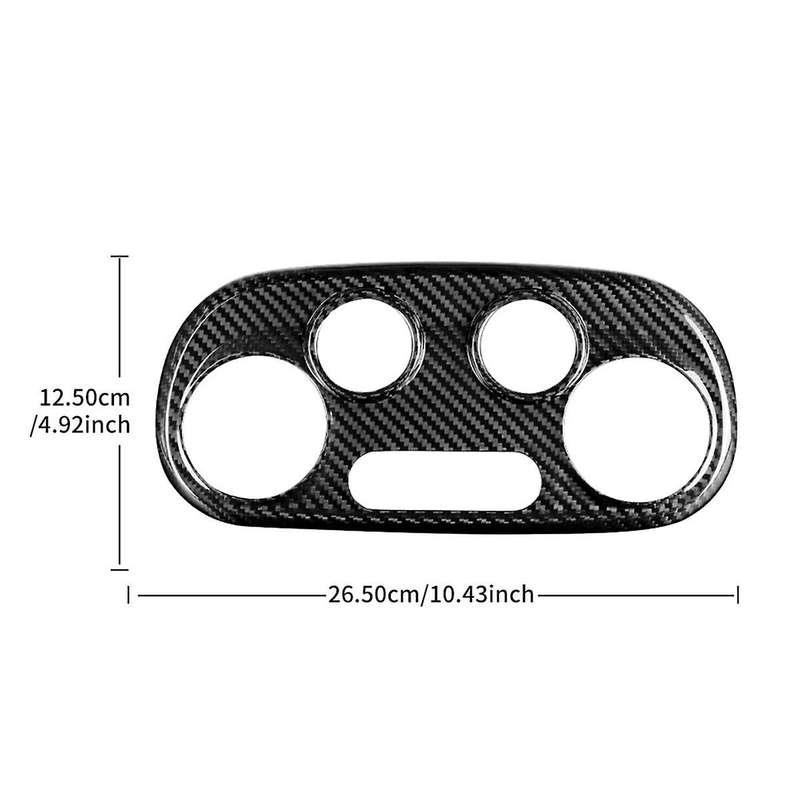 Real Hard Carbon Fiber AC Control Panel Frame for 595 2012-2023 for 2008-2023 AC