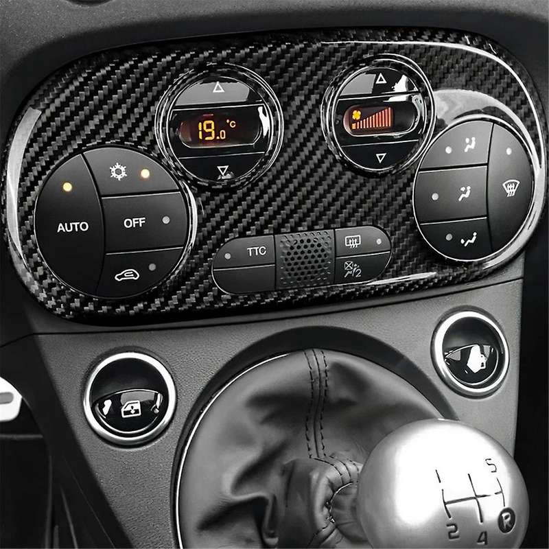 Real Hard Carbon Fiber AC Control Panel Frame for 595 2012-2023 for 2008-2023 AC