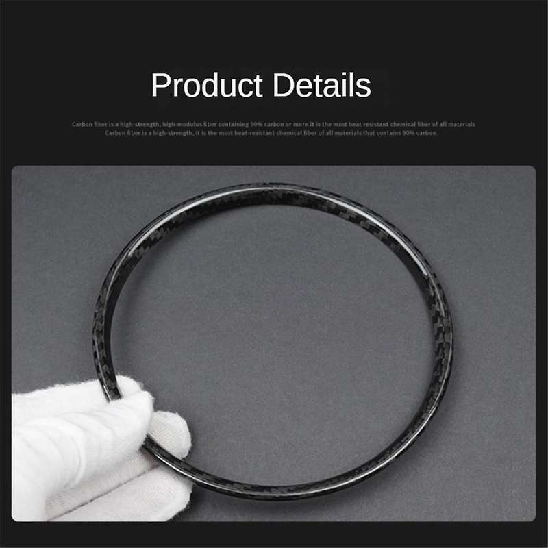 Real Hard Carbon Fiber Car Tachometer Stickers for MINI ONE S JCW F54 F55 F56 F57 F60 Car Interior A