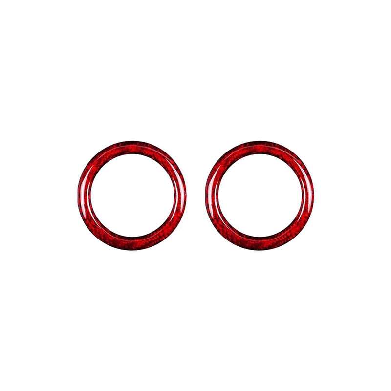Real Hard Carbon Fiber Car Shift Panel Ring Sticker for 500 595 2012-2023