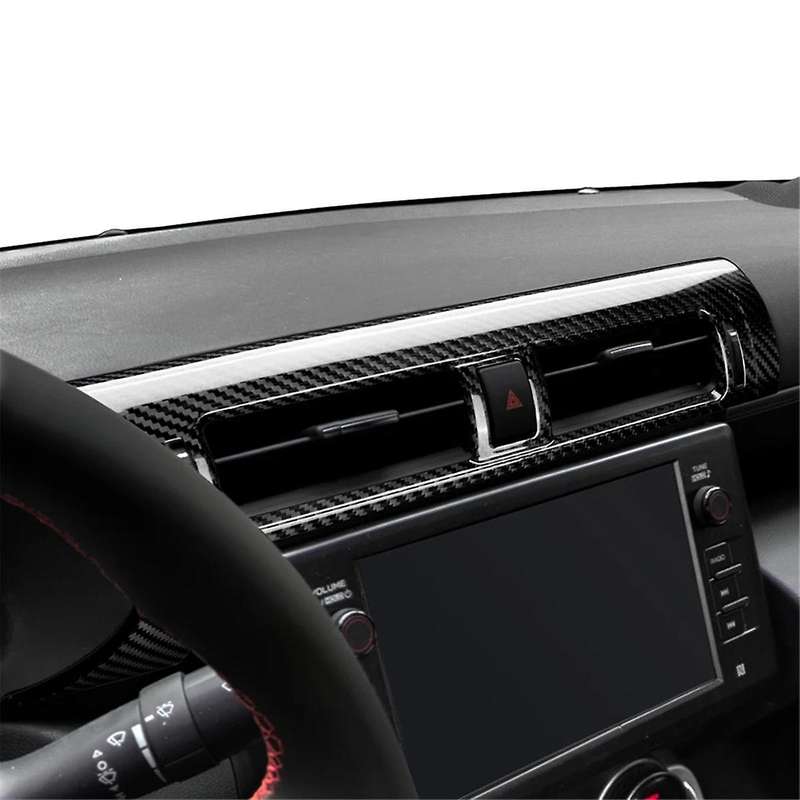 Real Hard Carbon Fiber Cover for BRZ GR86 2022-2024 Center Air Outlet Vent Left Hand Drive Interior