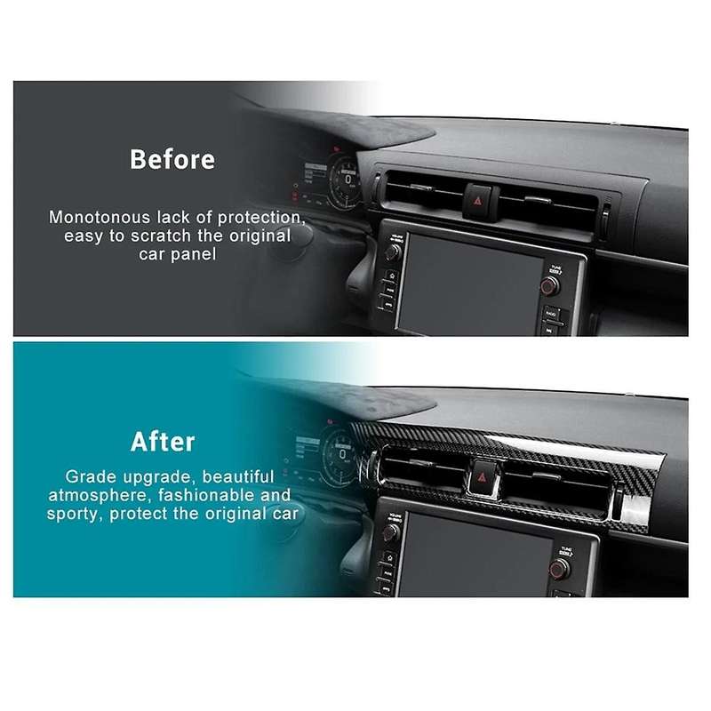 Real Hard Carbon Fiber Cover for BRZ GR86 2022-2024 Center Air Outlet Vent Left Hand Drive Interior