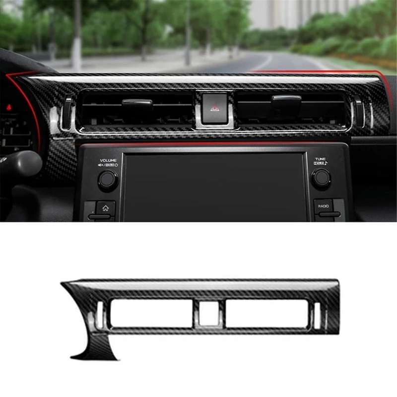 Real Hard Carbon Fiber Cover for BRZ GR86 2022-2024 Center Air Outlet Vent Left Hand Drive Interior