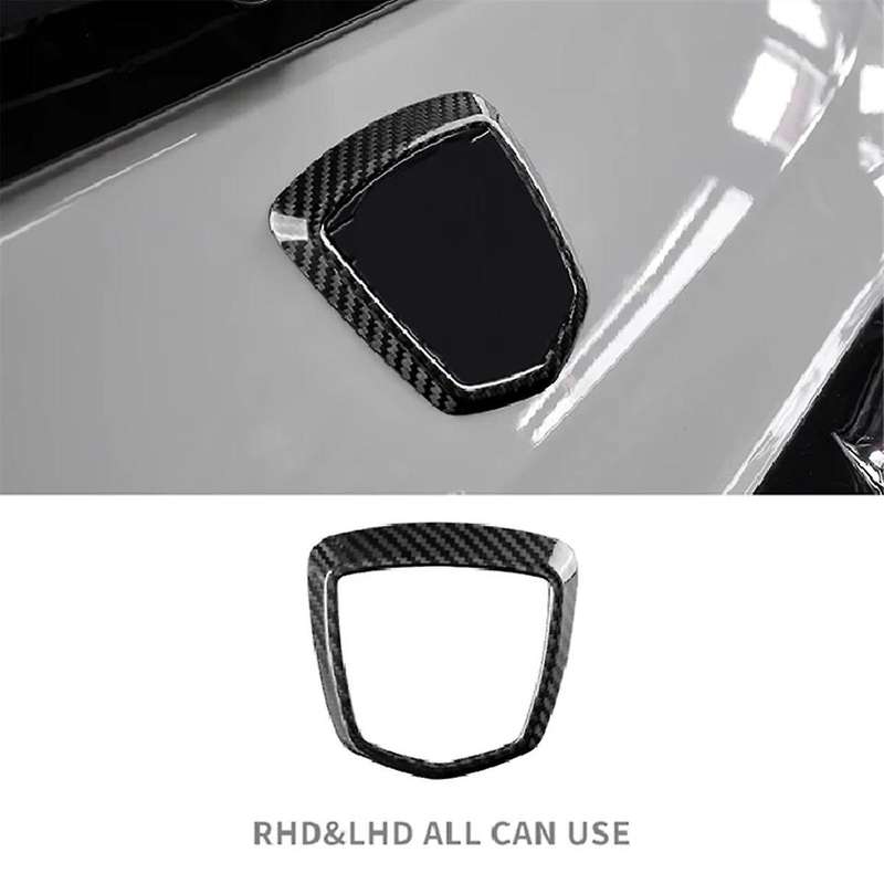 Real Hard Carbon Fiber Cover for 595 2012-2023 Rear Logo Trim Accessories