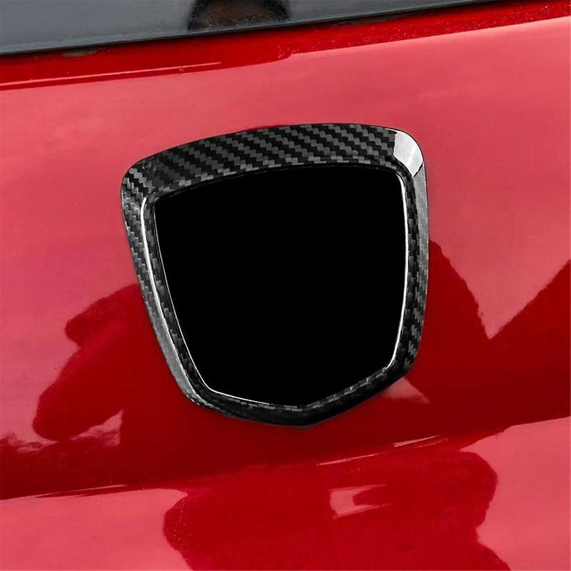 Real Hard Carbon Fiber Cover for 595 2012-2023 Rear Logo Trim Accessories