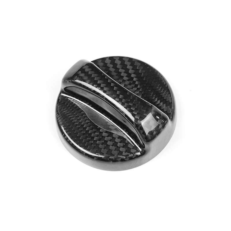 Real Hard Carbon Fiber for 2010-2015 Car Gas Fuel Tank Cap Sticker Decor Accessories