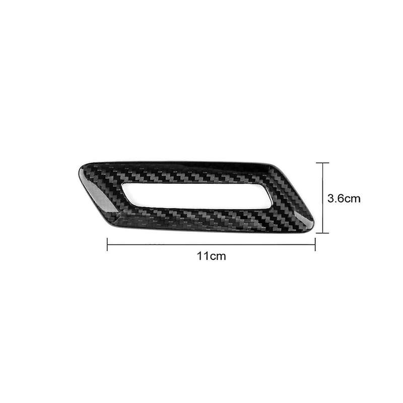 Real Hard Carbon Fiber for 2016-2023 Car Door Front Button Frame Interior Trim Accessories