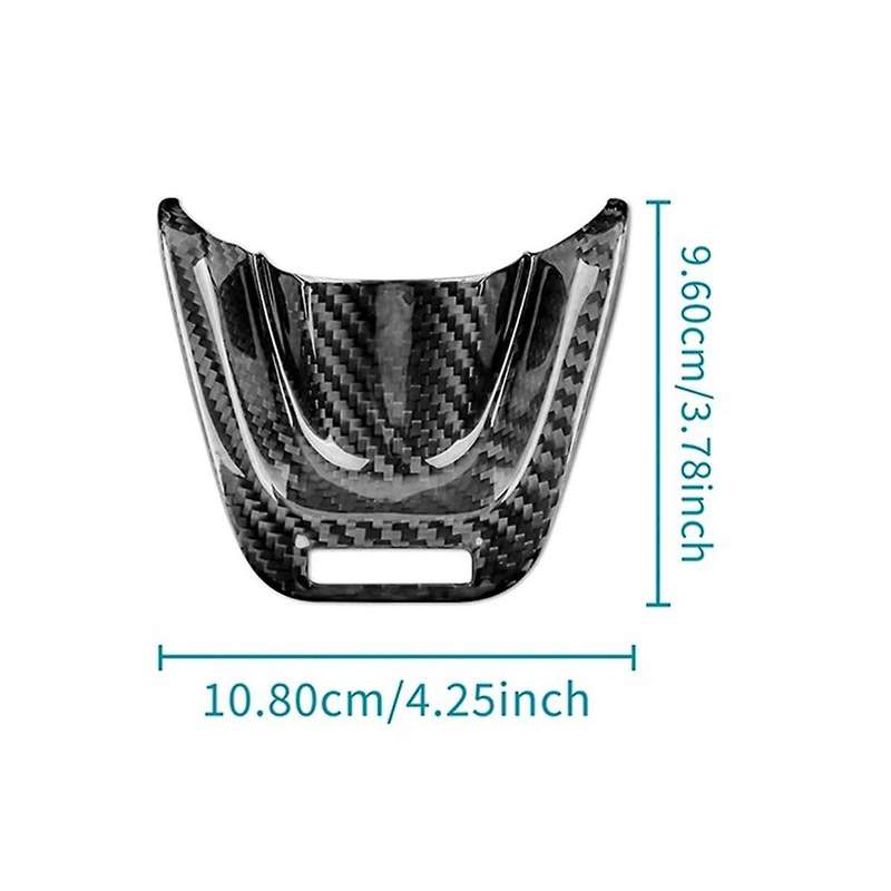 Real Hard Carbon Fiber Cover for 2018-2023 Car Steering Wheel Panel Trim Accessories