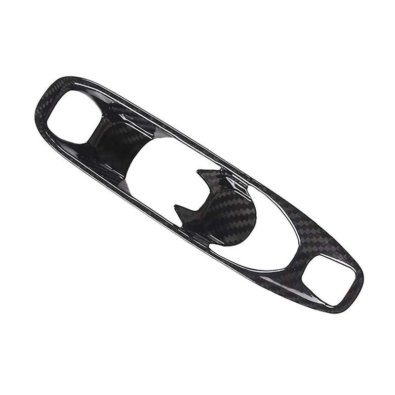 Real Hard Carbon Fiber for C8 2020-2023 Car Console Gear Shift Button Sticker Accessories
