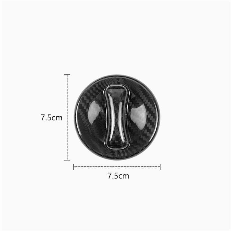 Real Hard Carbon Fiber Fuel Tank Cap Cover Universal for C300 C63S E63S E55 CLA CLK (B)