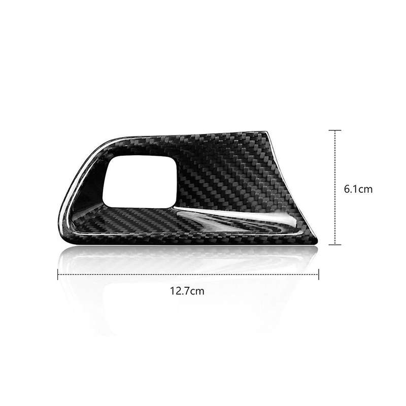 Real Hard Carbon Fiber Sticker Car Start Stop Engine Sticker for 2016-2024
