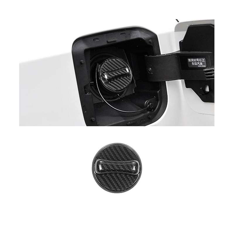 Real Hard Carbon Fiber Sticker Car Gas Fuel Tank Cap Gasoline Cover Accessories for Universial(Carbo