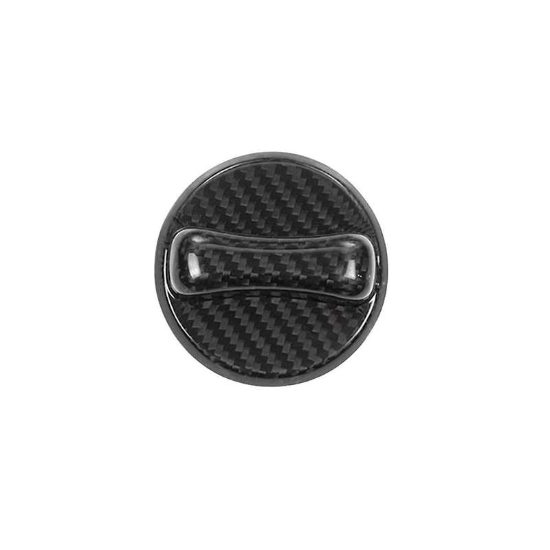 Real Hard Carbon Fiber Sticker Car Gas Fuel Tank Cap Gasoline Cover Accessories for Universial(Carbo