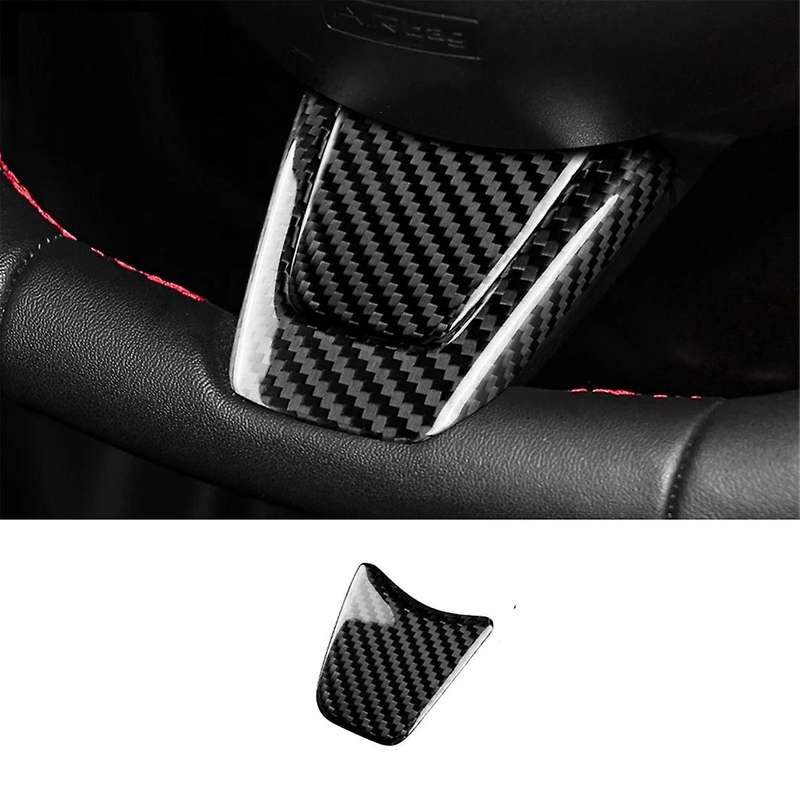 Real Hard Carbon Fiber Sticker Car Steering Wheel Cover Trim Accessories for 595 2012 2013 2014 201