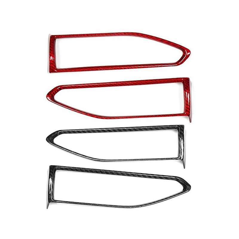 Real Hard Carbon Fiber Sticker for / 2022 2023 Car Side Air Outlet Trim(Black)