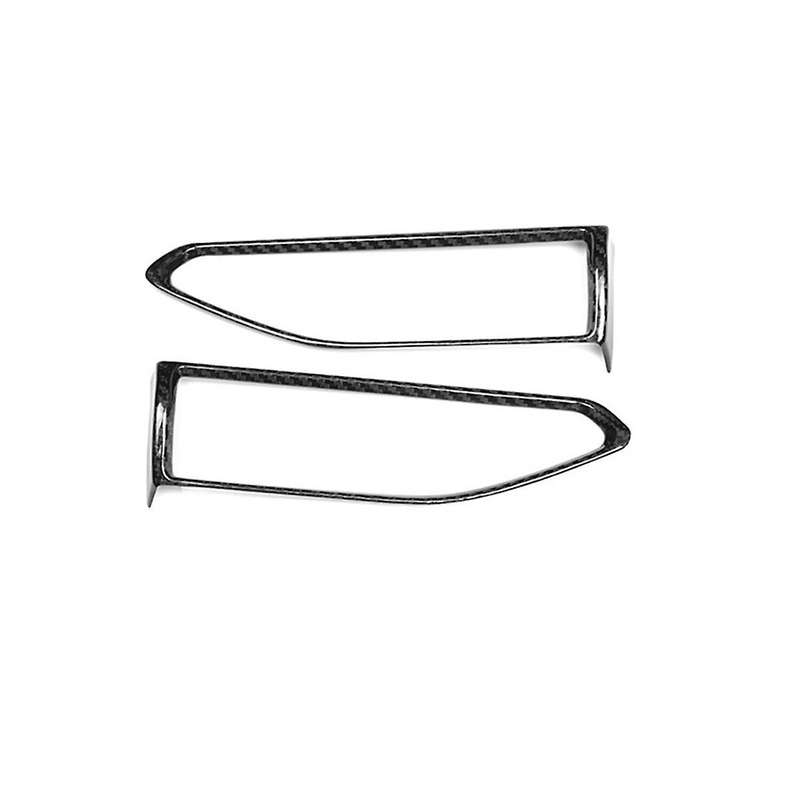 Real Hard Carbon Fiber Sticker for / 2022 2023 Car Side Air Outlet Trim(Black)