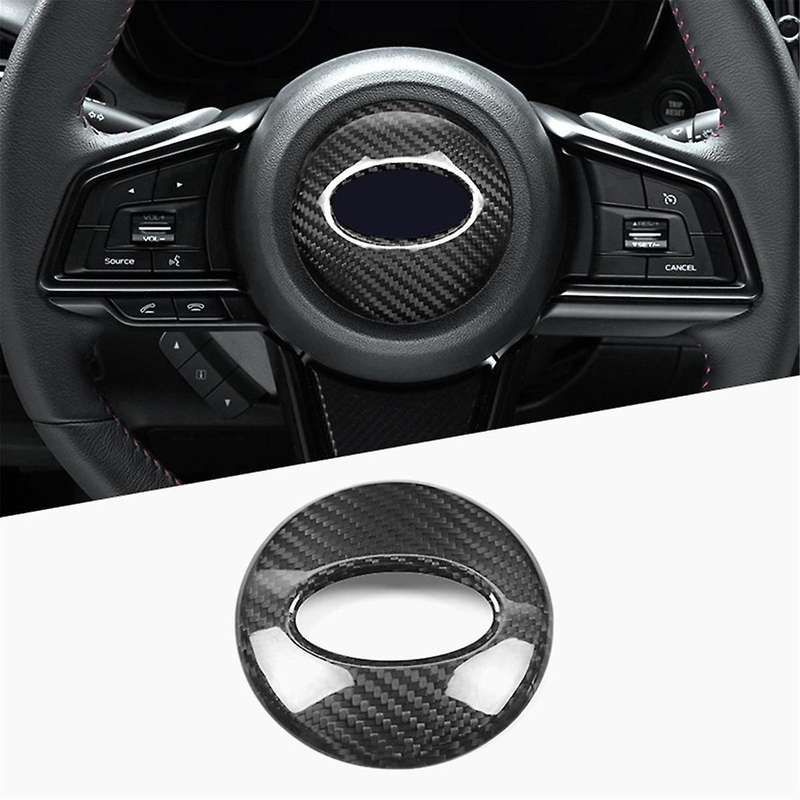 Real Hard Carbon Fiber Sticker for / 2022-2024 Car Steering Wheel Center Cover Accessories,B