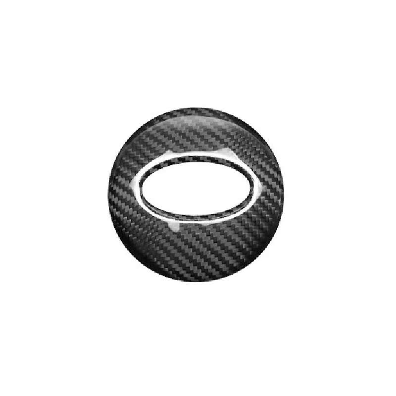 Real Hard Carbon Fiber Sticker for / 2022-2024 Car Steering Wheel Center Cover Accessories,B