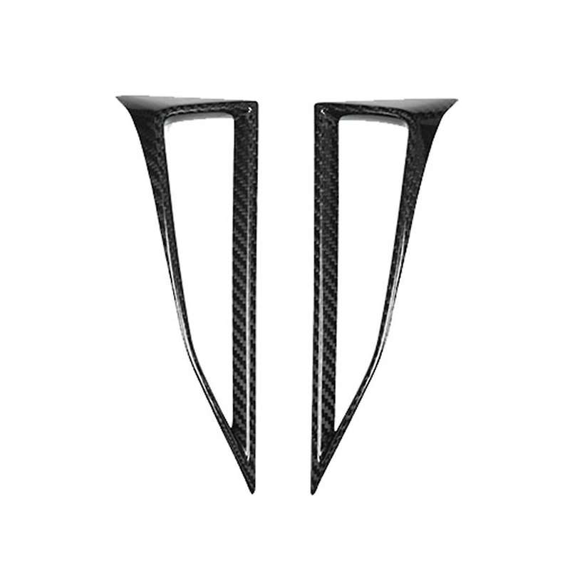 Real Hard Carbon Fiber Sticker for / 2022 2023 Car Central Control Air Outlet Trim(Black)