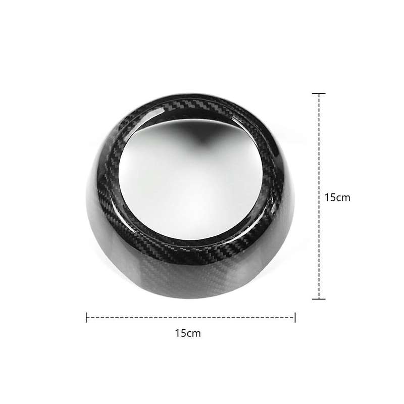 Real Hard Carbon Fiber Sticker for / 2022 2023 Car Steering Wheel Center Cover Interior Accessories
