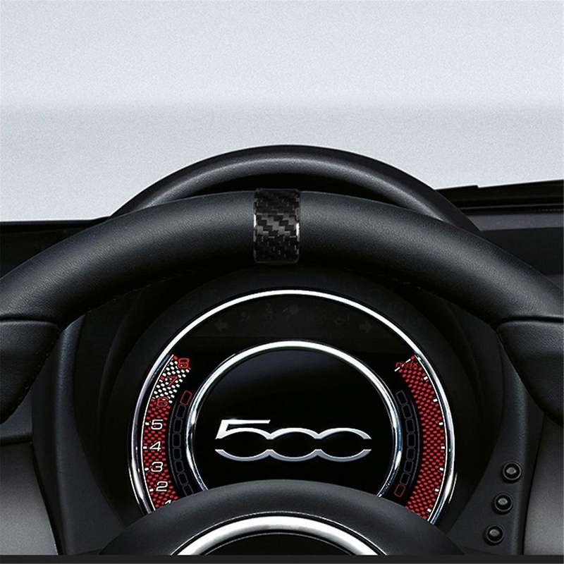 Real Hard Carbon Fiber Sticker for 2020 2021 2022 2023 Car Steering Wheel Ring Cover Trim Accessorie