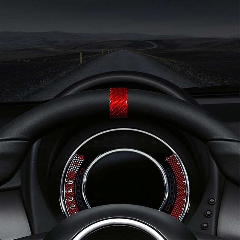 Real Hard Carbon Fiber Sticker for 2020 2021 2022 2023 Car Steering Wheel Ring Cover Trim Accessorie