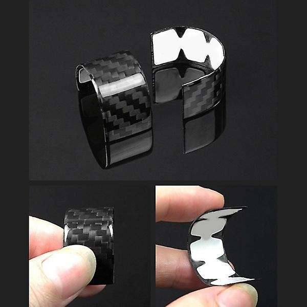 Real Hard Carbon Fiber Sticker for 2020 2021 2022 2023 Car Steering Wheel Ring Cover Trim Accessorie