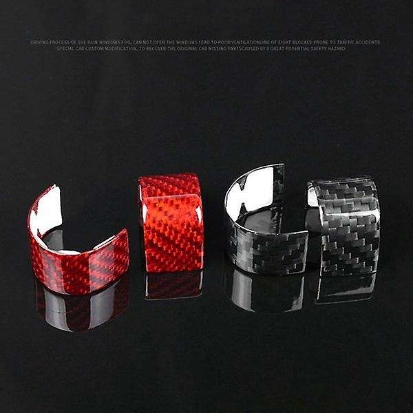 Real Hard Carbon Fiber Sticker for 2020 2021 2022 2023 Car Steering Wheel Ring Cover Trim Accessorie
